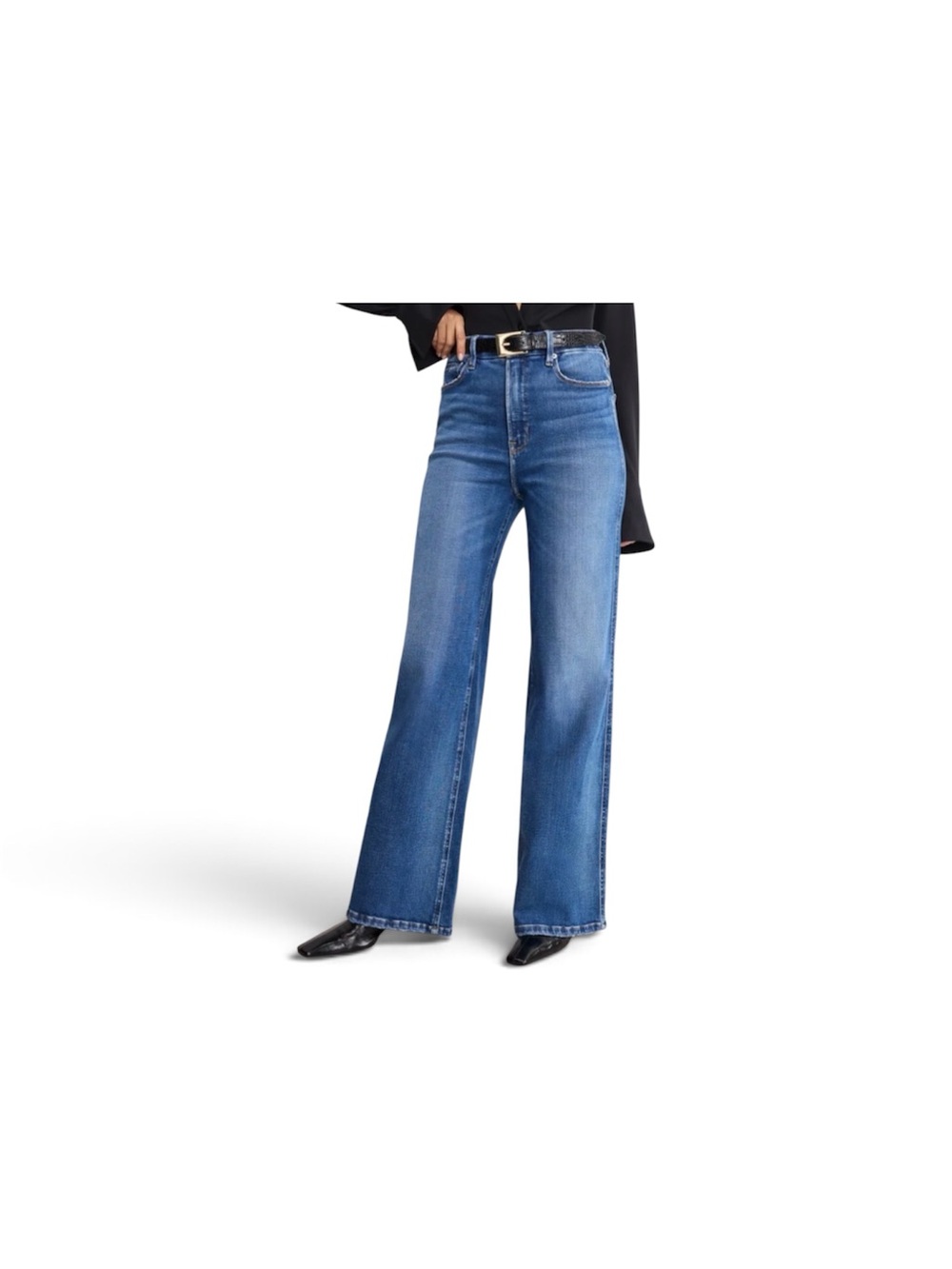 Good American Petite Skate Wide Leg Jeans